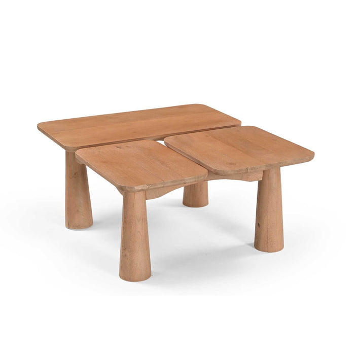 Salontafel Vona Vierkant | Naturel 80cm