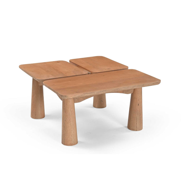 Salontafel Vona Vierkant | Naturel 80cm