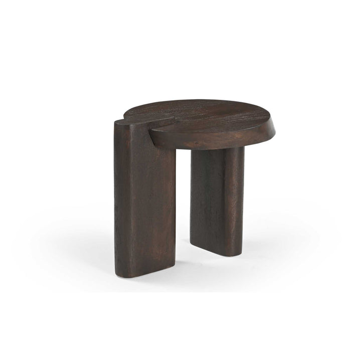 Bijzettafel Rava Rond | Bruin 50cm