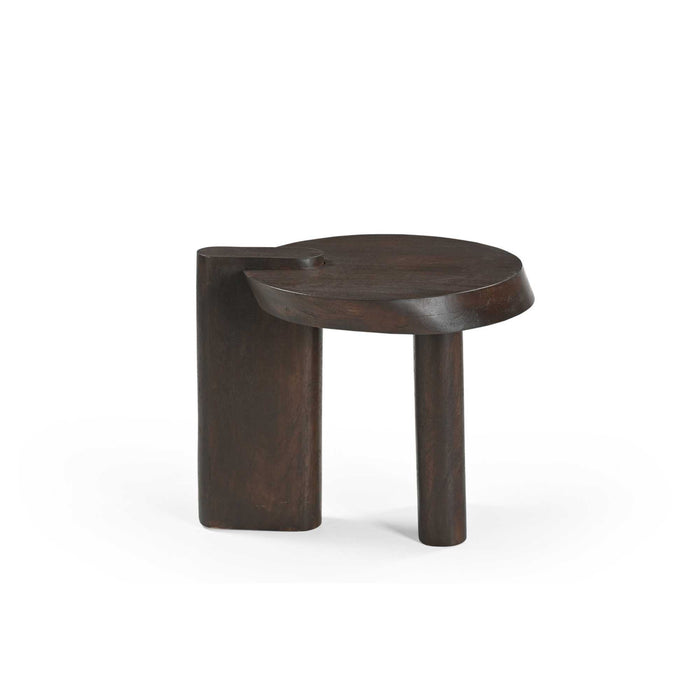 Bijzettafel Rava Rond | Bruin 50cm