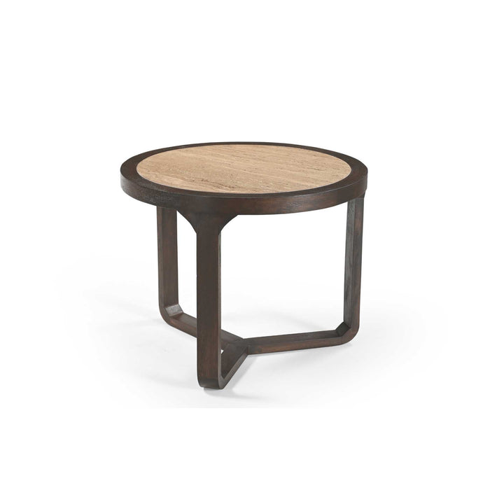 Bijzettafel Morris Rond | Bruin 60cm