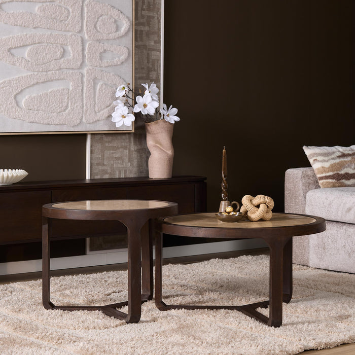 Salontafel Morris Rond | Bruin 75cm
