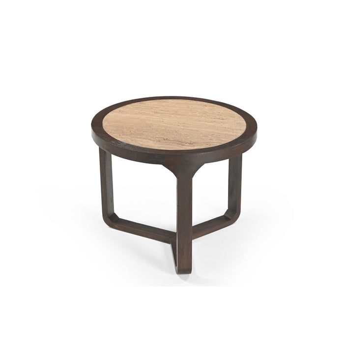 Bijzettafel Morris Rond | Bruin 60cm