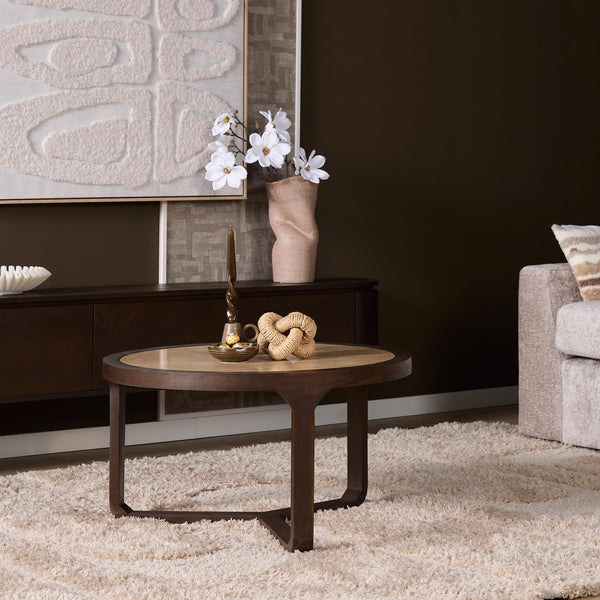 Salontafel Morris Rond | Bruin 75cm
