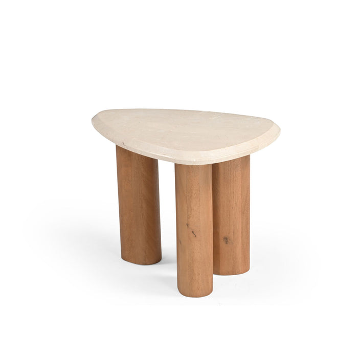 Bijzettafel Nuvé Organisch gevormd | Naturel 60cm