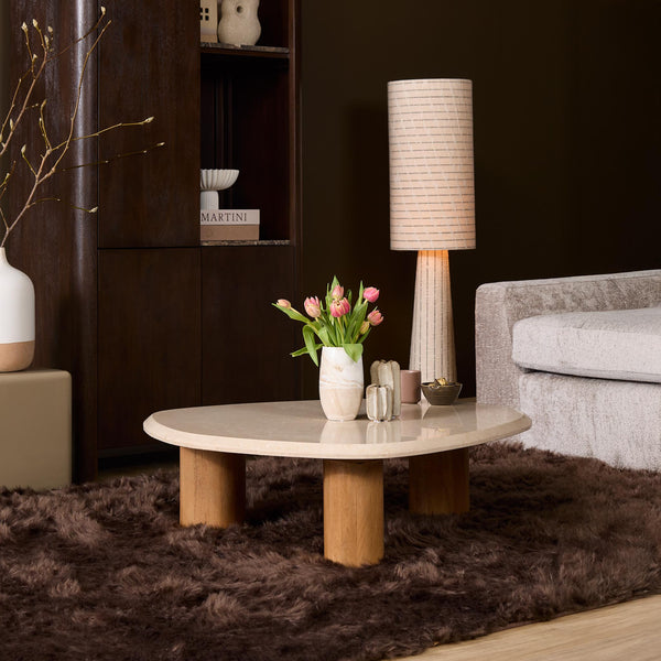 Salontafel Nuvé Organisch gevormd | Naturel 100cm