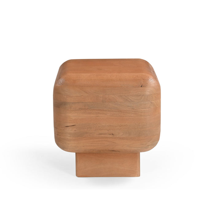 Bijzettafel Fedde Vierkant | Naturel 45cm