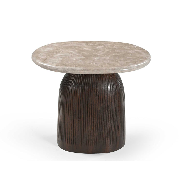 Bijzettafel Noel Deens ovaal | Bruin 60cm