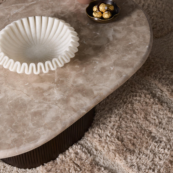 Salontafel Noel Deens ovaal | Bruin 90cm