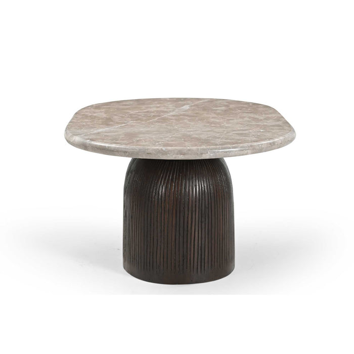 Salontafel Noel Deens ovaal | Bruin 90cm