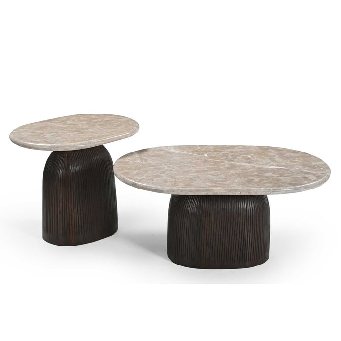 Salontafel Noel Deens ovaal | Bruin 90cm