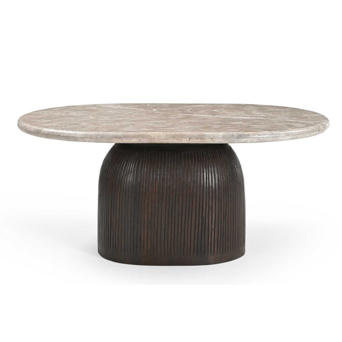 Salontafel Noel Deens ovaal | Bruin 90cm