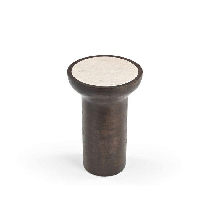 Bijzettafel Zoë Rond | Bruin 33cm