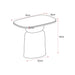 Bijzettafel Silva Deens ovaal | Bruin 56cm
