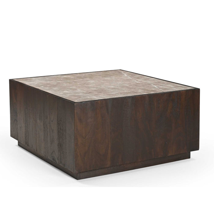 Salontafel Moos Vierkant | Bruin 80cm