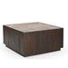 Salontafel Moos Vierkant | Bruin 80cm