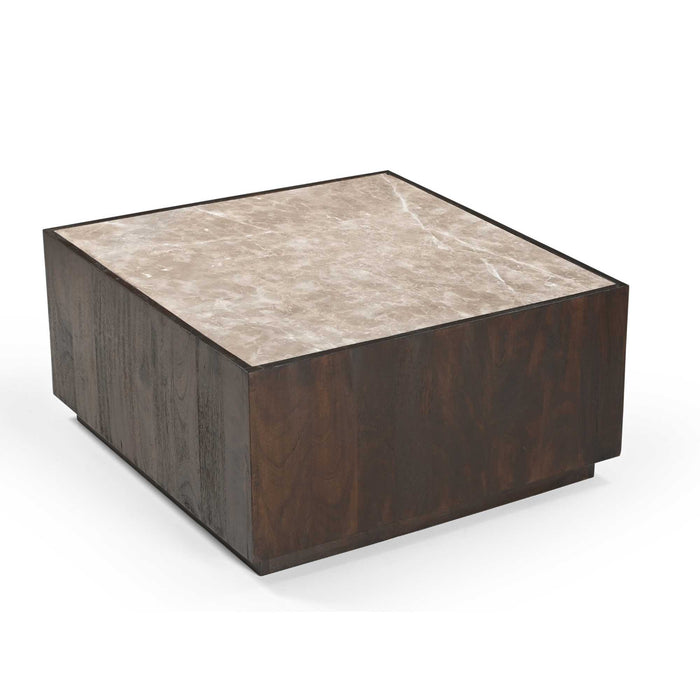 Salontafel Moos Vierkant | Bruin 80cm