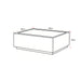 Salontafel Moos Vierkant | Bruin 80cm