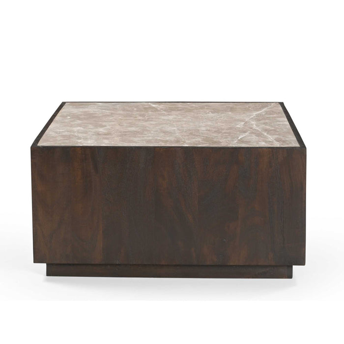 Salontafel Moos Vierkant | Bruin 80cm