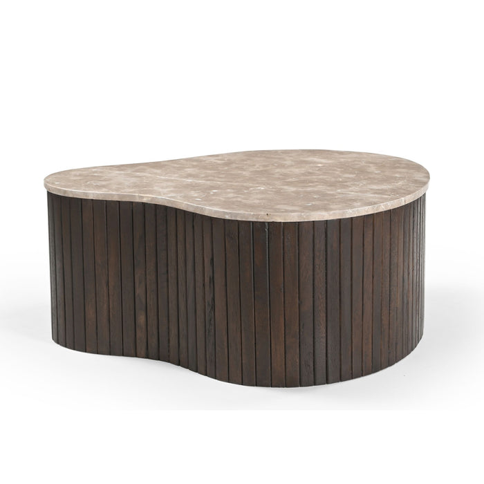 Salontafel Nomi Organisch gevormd | Bruin 84cm