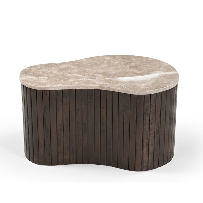 Salontafel Nomi Organisch gevormd | Bruin 70cm