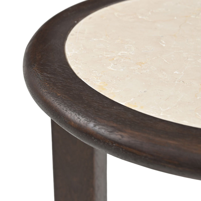 Bijzettafel Vinn Rond | Bruin 45cm