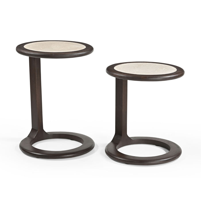 Bijzettafel Vinn Rond | Bruin 45cm
