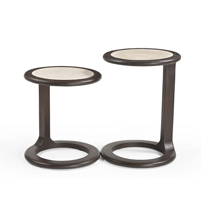 Bijzettafel Vinn Rond | Bruin 45cm