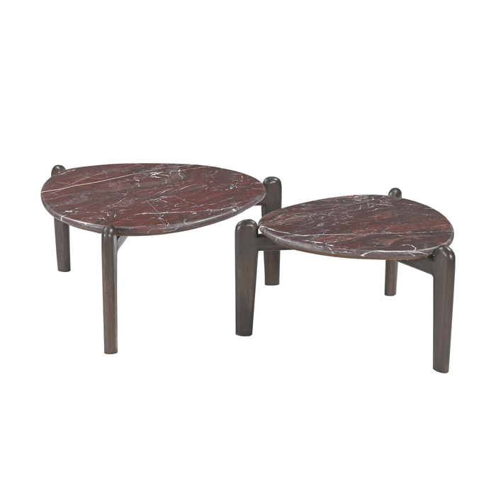 Bijzettafel Alva Marmer | Rood 66cm