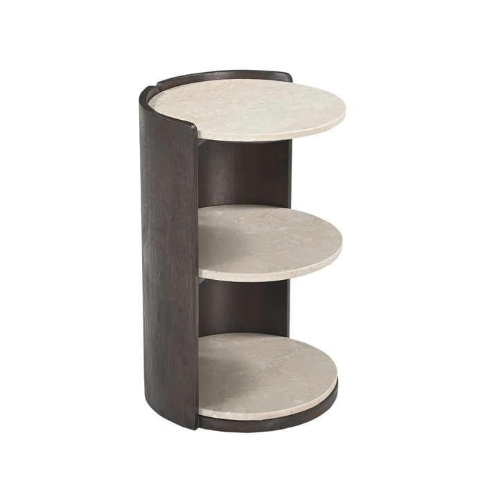 Nachtkastje Niva Rond Staand | Bruin 40cm
