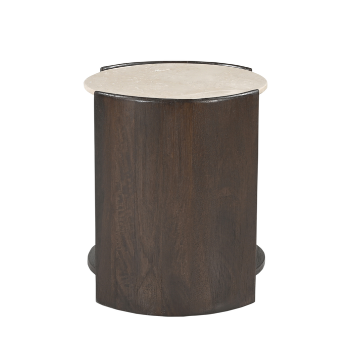 Bijzettafel Runde Rune Rond | Bruin 45cm