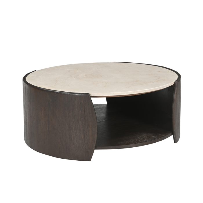Salontafel Rune Rond | Bruin 80cm