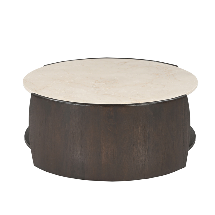 Salontafel Rune Rond | Bruin 80cm