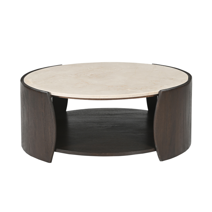 Salontafel Rune Rond | Bruin 80cm