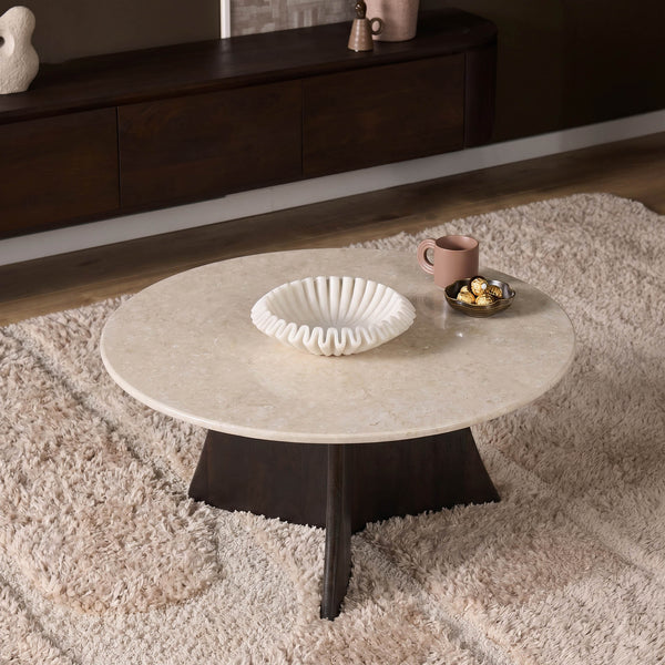Salontafel Milo Rond | Bruin 80cm