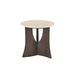 Bijzettafel Milo Rond | Bruin 50cm