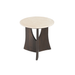 Bijzettafel Milo Rond | Bruin 50cm