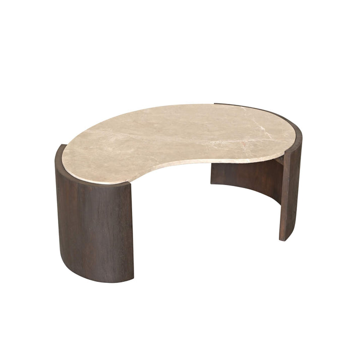 Salontafel Luma Marmer Organisch gevormd | Naturel 94cm