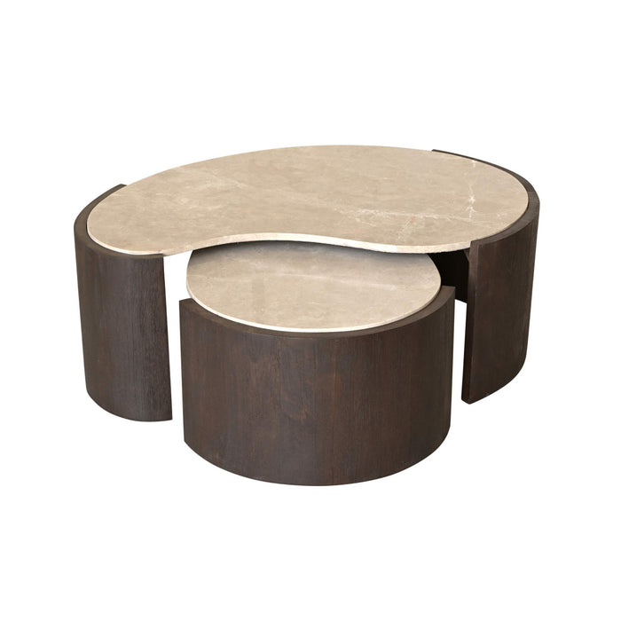 Bijzettafel Lume Organisch gevormd 71cm