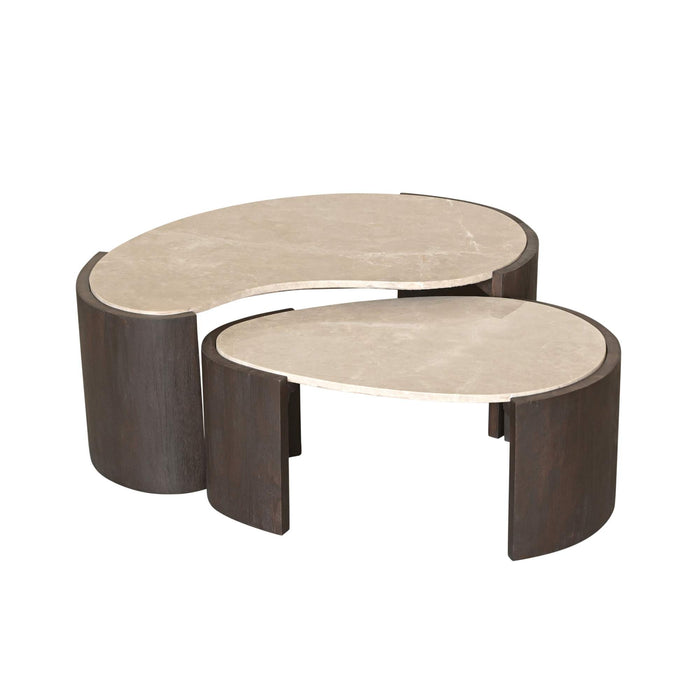 Salontafel Luma Marmer Organisch gevormd | Naturel 94cm