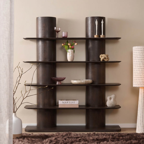 Boekenkast Finn | Bruin 180cm