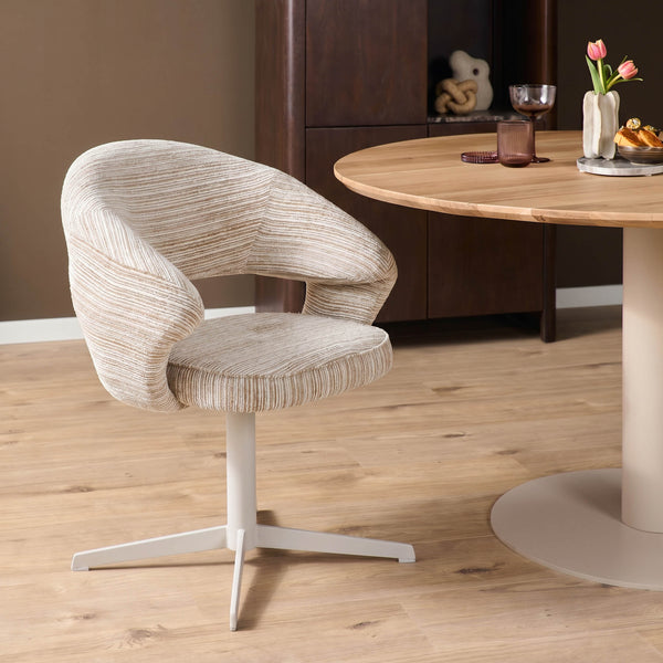 Eetkamerstoel Jade - Stof Beige