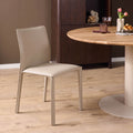 Eetkamerstoel Evi - Leer Beige