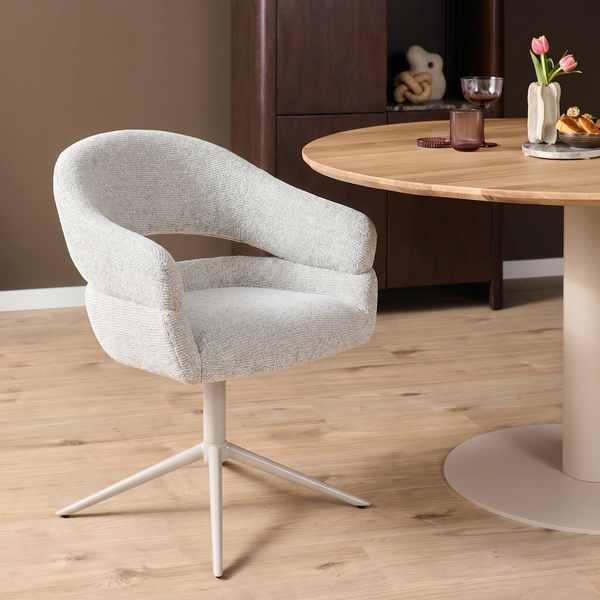 Eetkamerstoel Lily - Stof Beige