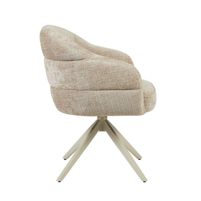 Eetkamerstoel Bella - Beige | Poot Sand