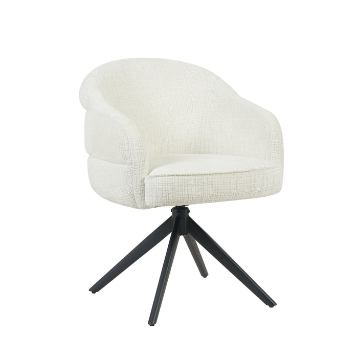 Eetkamerstoel Bella - Off White | Poot Black