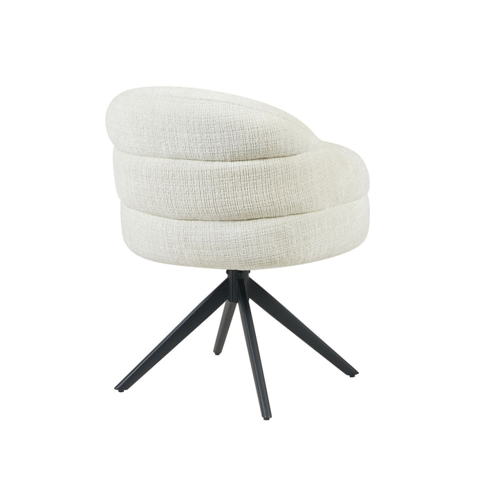 Eetkamerstoel Bella - Off White | Poot Black