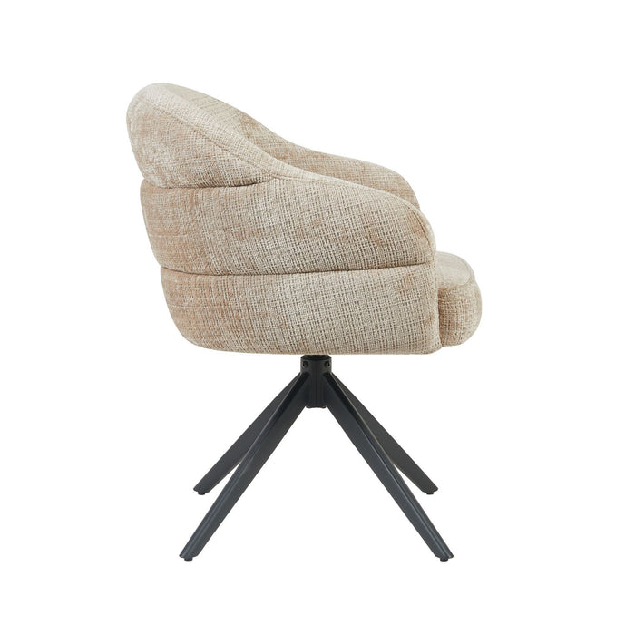Eetkamerstoel Bella - Beige | Poot Black
