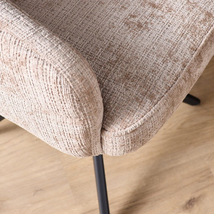 Eetkamerstoel Bella - Beige | Poot Black