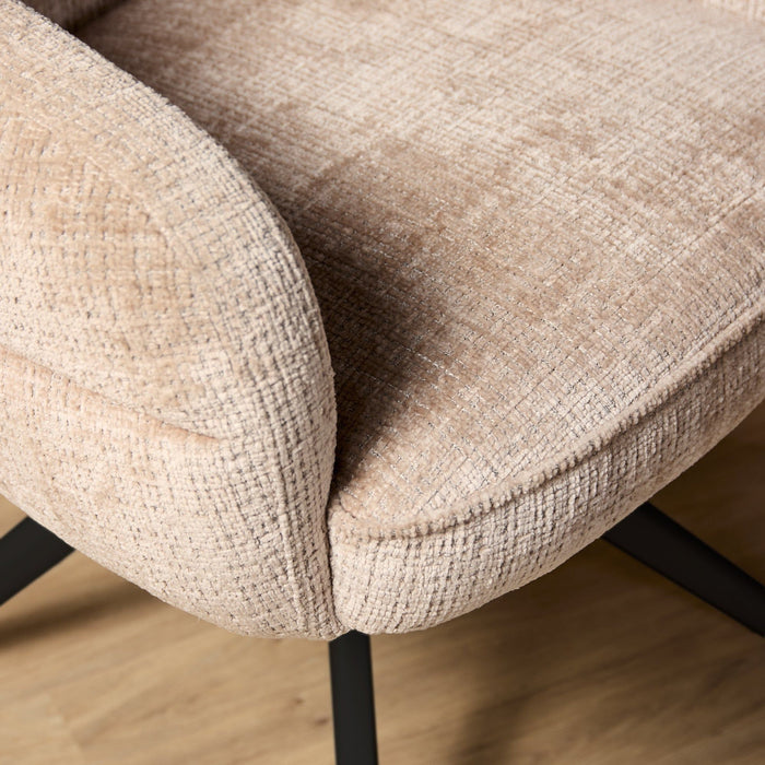Eetkamerstoel Bella - Beige | Poot Black